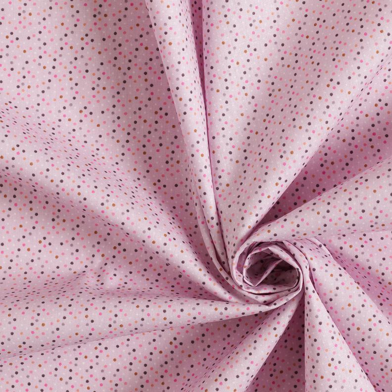 Popelina de algodón Mini puntos de colores – violeta pastel,  image number 3