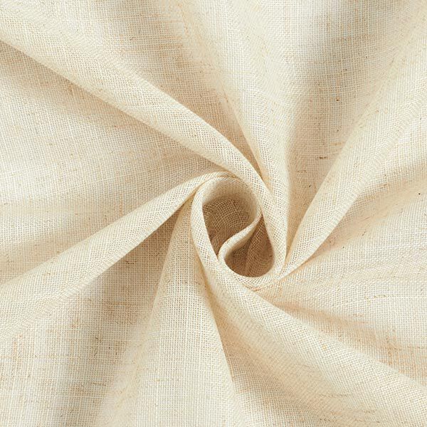 Tejido para cortinas Voile Apariencia de lino 300 cm – naturaleza,  image number 1
