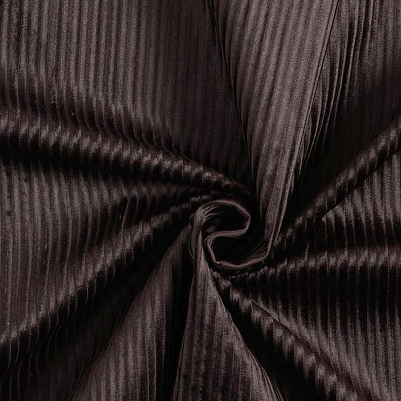 Pana elástica mixta algodón-viscosa lisa – marrón negro,  image number 1