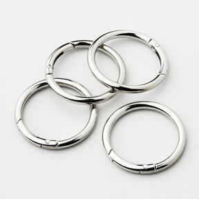 Anillo O [4 pz. | Ø 38 mm] – plata metalizada, 