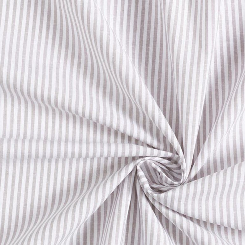 Popelina de algodón Rayas, hilo teñido – gris/blanco,  image number 5