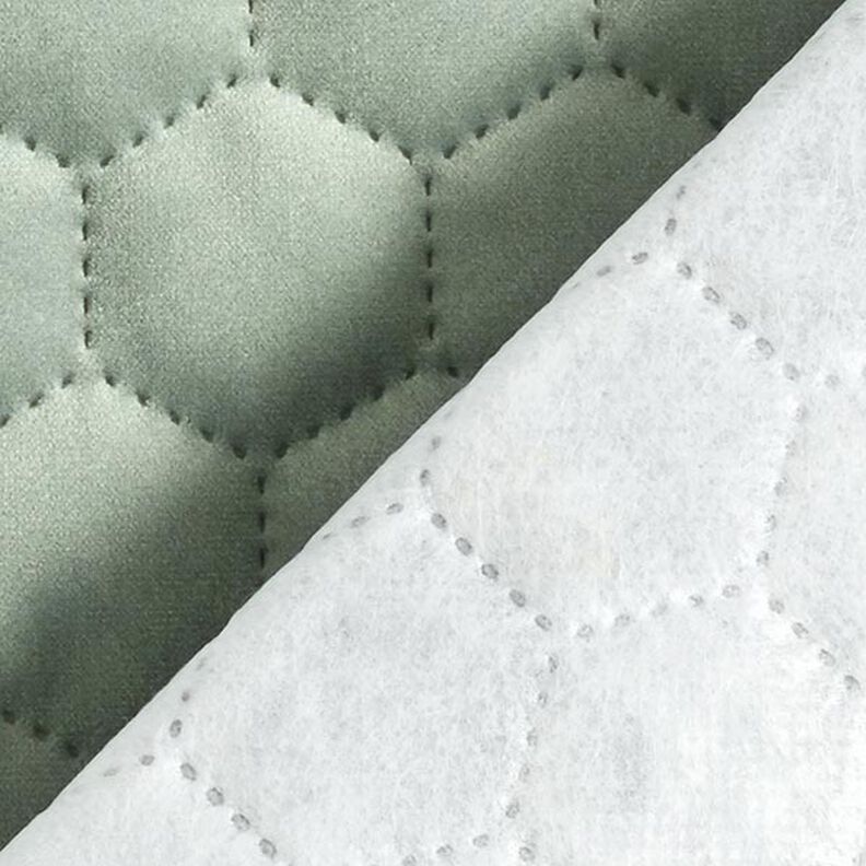 Tela de tapicería Terciopelo acolchado en diseño de panal – caña,  image number 4