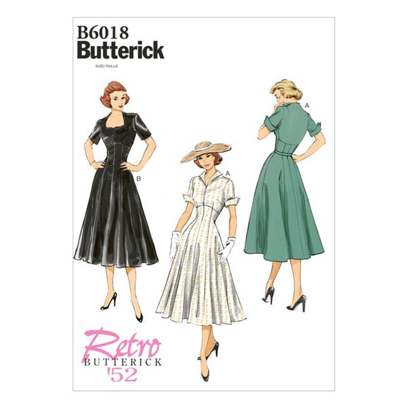 Vintage - Vestido 1952, Butterick 6018|32 - 40,  image number 1