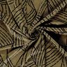 Tela de jersey romaní Hojas abstractas – oliva oscuro/negro,  thumbnail number 3