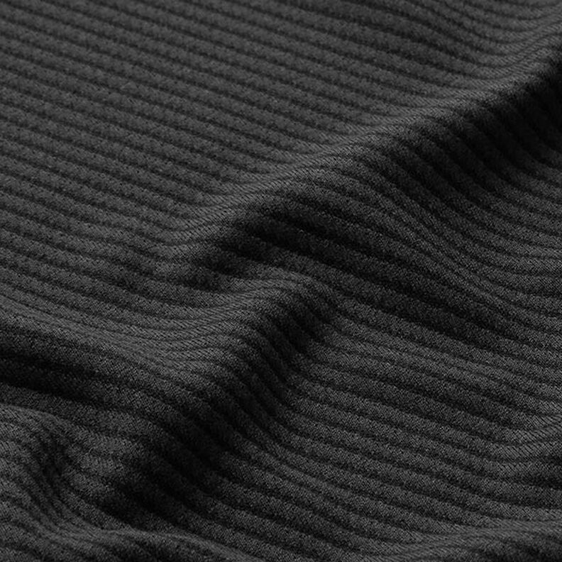 Tela de traje con estructura diagonal – negro,  image number 2