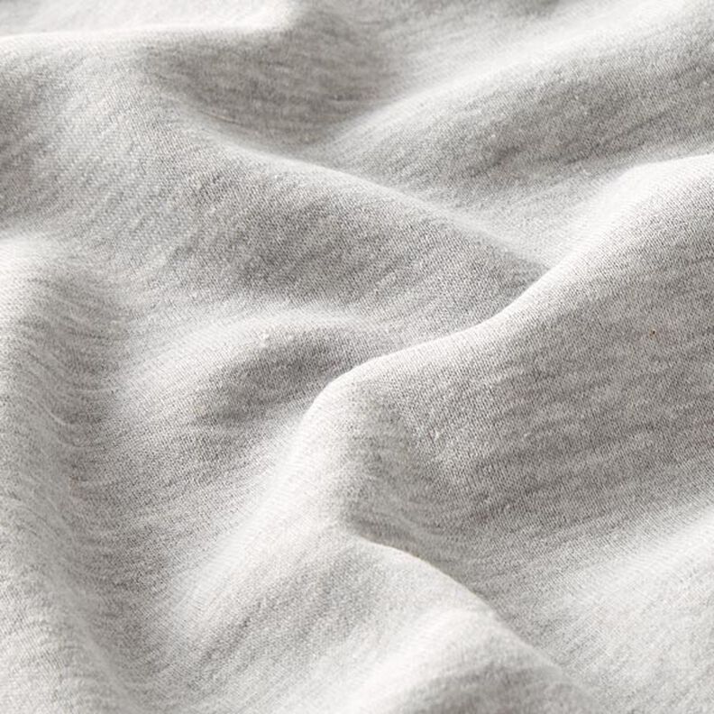 Tela de sudadera Melange brillante – gris,  image number 2