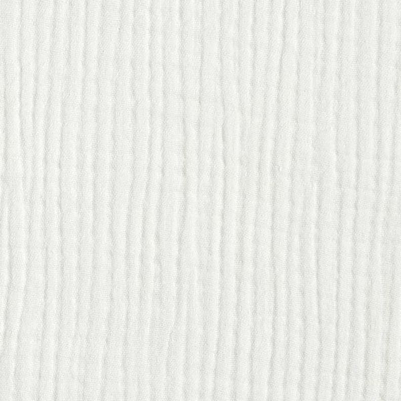 GOTS Muselina de algodón de tres capas – blanco lana,  image number 4