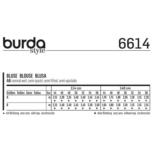 Blusa, Burda 6614,  image number 6