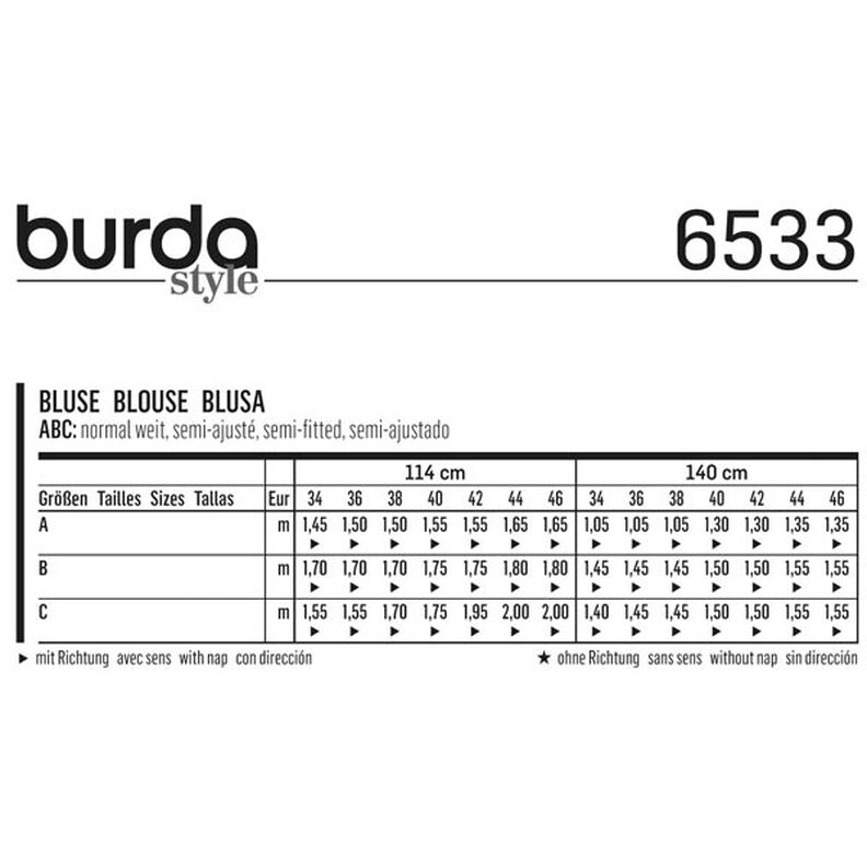 Blusa, Burda 6533,  image number 6