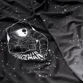 Felpa francesa Panel Spaceman | Glitzerpüppi – negro/blanco, 
