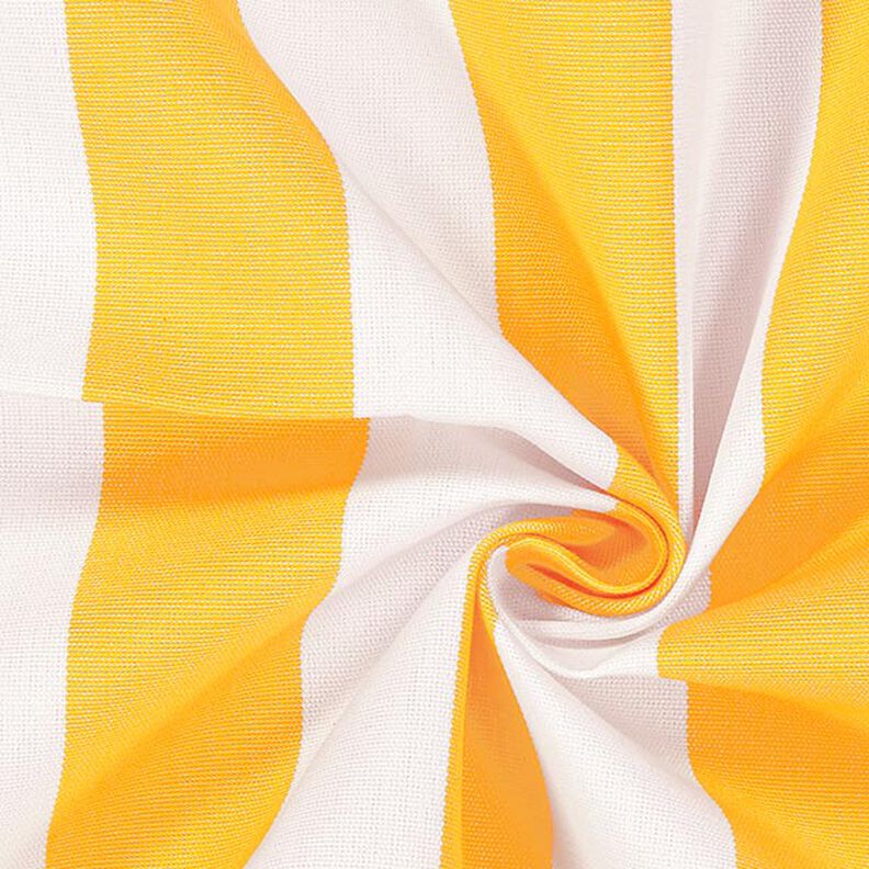 Tela de toldo a rayas – blanco/amarillo,  image number 2