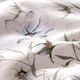 Tela de jersey de algodón orgánico Prado de flores de acuarela – gris brumoso/azul metálico,  thumbnail number 2
