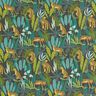 Tela decorativa Popelina de algodón Leopardos en la jungla – verde/amarillo,  thumbnail number 1