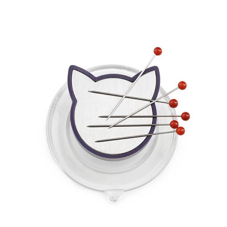 Imán para agujas con forma de gato [ Medidas:  45  x 45  x 25 mm  ] | Prym – blanco,  image number 2