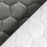 Tela de tapicería Terciopelo acolchado en diseño de panal – antracito,  thumbnail number 6