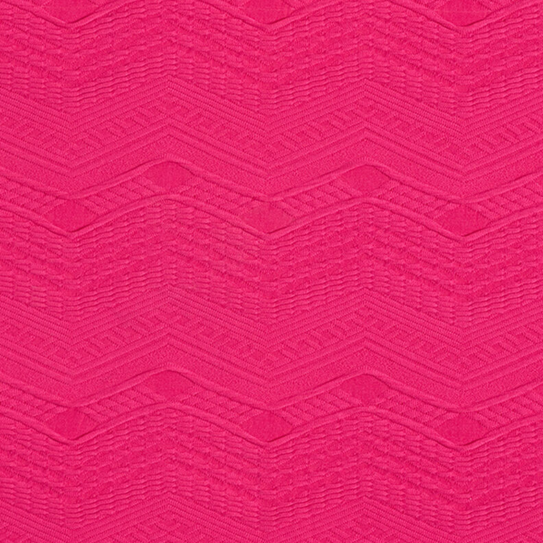 Jersey jacquard en zigzag – rosa intenso,  image number 1