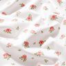 Popelina de algodón Rosas delicadas – rojo/blanco,  thumbnail number 2