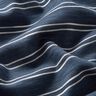 Tela de jersey de algodón Rayas irregulares – azul marino/blanco,  thumbnail number 2