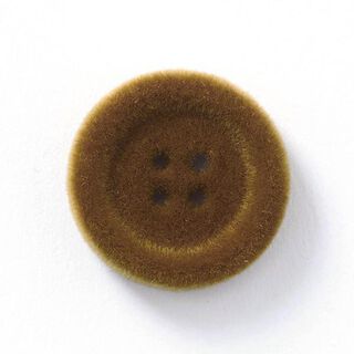 Botón de terciopelo 4 agujeros – marrón, 