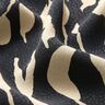 Tela de viscosa Patrón de cebra abstracto – negro/beige claro,  thumbnail number 2