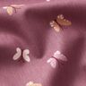 GOTS Popelina de algodón Mariposas – uva,  thumbnail number 2