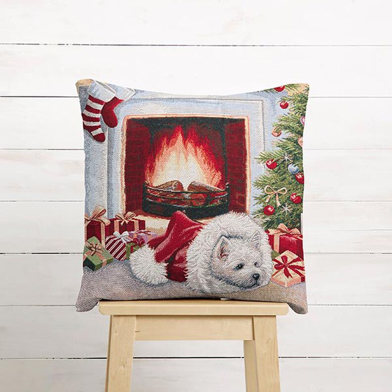 Panel Tapiz Perro de vacaciones – verde/rojo,  image number 5