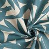 Tela decorativa Panama media Hojas lisas – azul océano/naturaleza,  thumbnail number 3