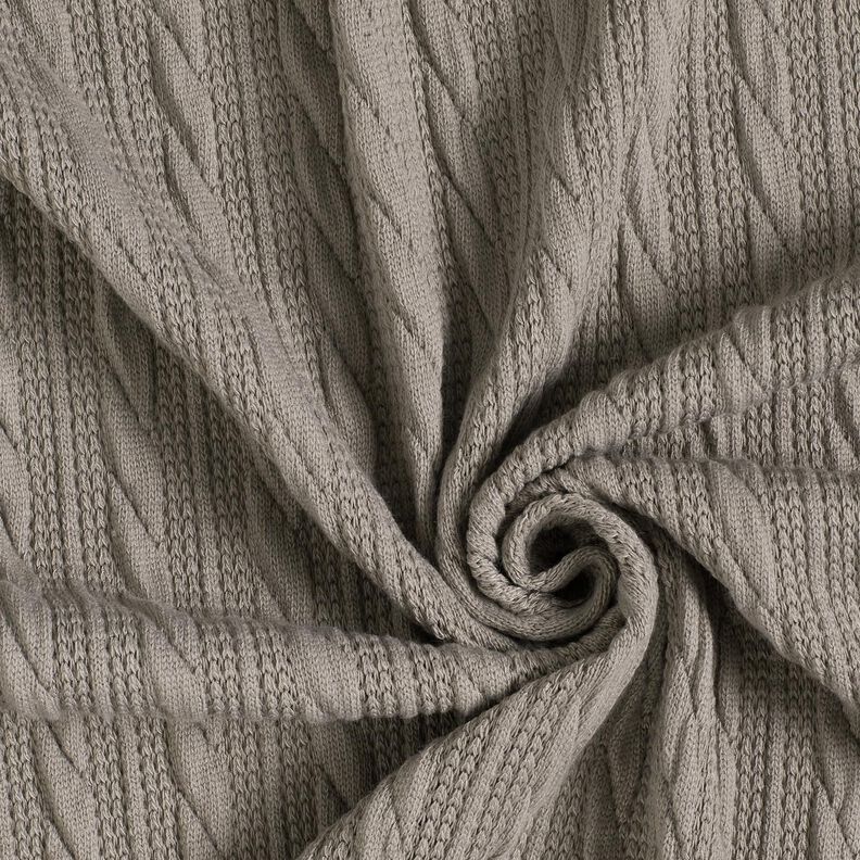 Punto Cloqué Patrón trenzado – gris seda,  image number 3