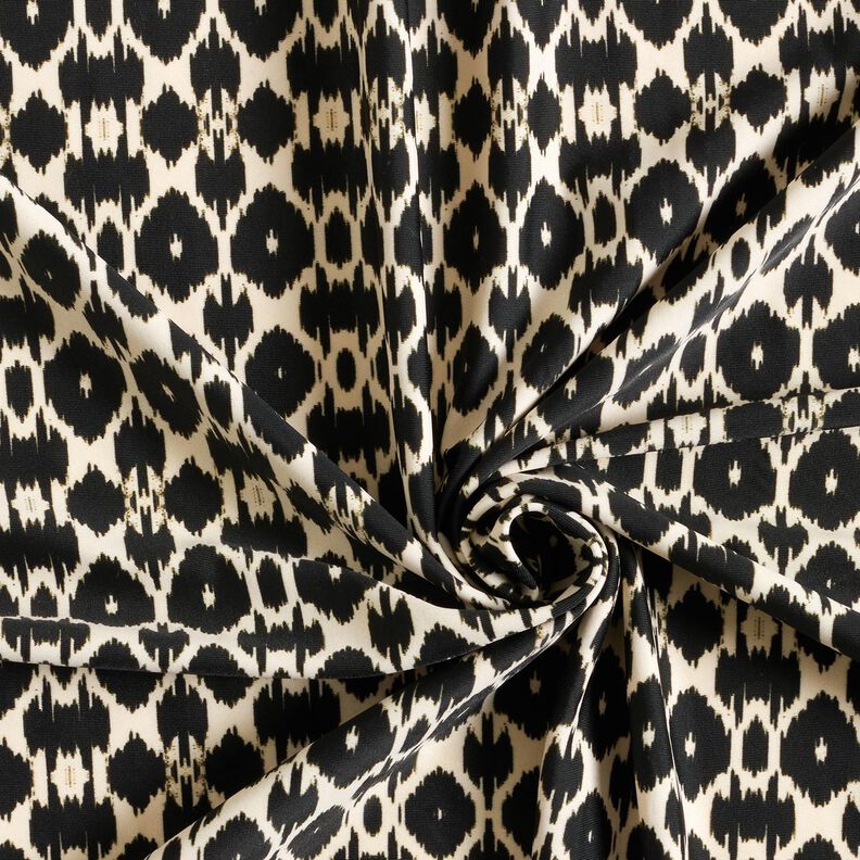 Tejido de bañador con estampado leopardo abstracto – negro/anacardo,  image number 3