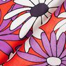 Satín con flores expresivas – naranja/rojo lila,  thumbnail number 4