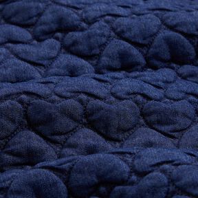 Vaquero Tela acolchada Corazones – azul noche, 