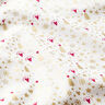 Tela de algodón Popelina Corazones y estrellas – blanco lana/dorado,  thumbnail number 2