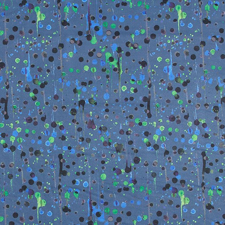 Tejido Softshell Galletas corriendo Impresión digital – azul vaquero/verde hierba,  image number 1