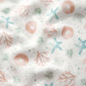 Muselina/doble arruga Algas, conchas, estrellas de mar Impresión digital – blanco lana,  thumbnail number 2
