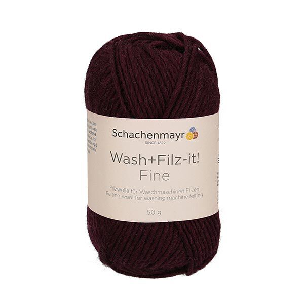 Wash+Filz-it! Fine, 50g (0145)  | Schachenmayr – berenjena,  image number 2