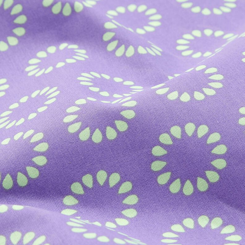 Algod&oacute;n revestido C&iacute;rcuos de colores &ndash; lavanda/verde mayo,  image number 2