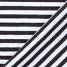 Tela de jersey de algodón Rayas delgadas – negro/blanco,  thumbnail number 4