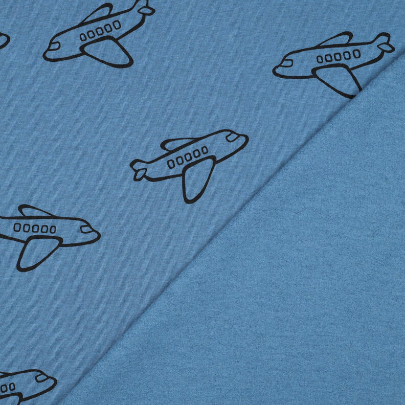 Sudadera Rugosa Aviones | Poppy Fabrics – azul vaquero,  image number 4