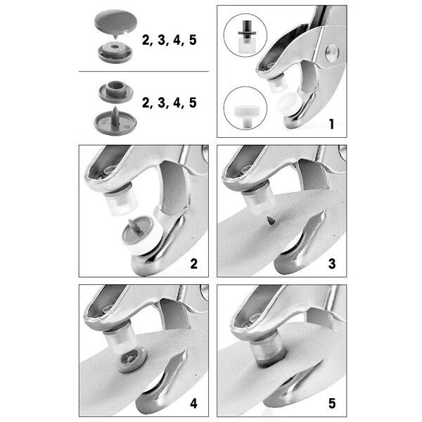 Botones a presión Color Snaps 2 – blanco | Prym,  image number 4
