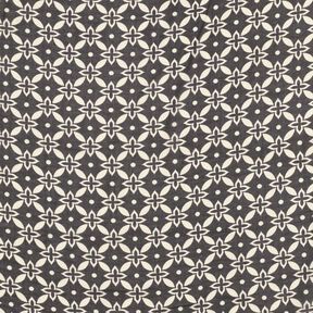 Gasa con adornos florales &ndash; negro/blanco, 