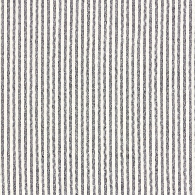 Mezcla de viscosa y algodón Rayas – negro/blanco lana,  image number 1