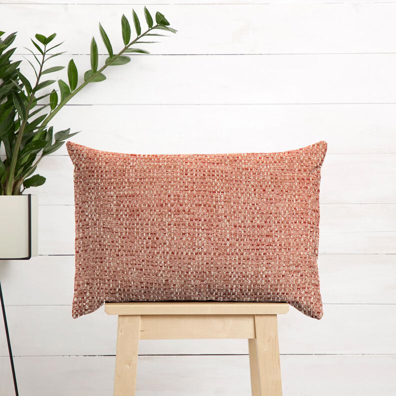 Tela de tapicería Estilo bouclé colorido – rosa antiguo/crema,  image number 6