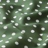 Popelina de algodón puntos grandes – verde oscuro/blanco,  thumbnail number 2