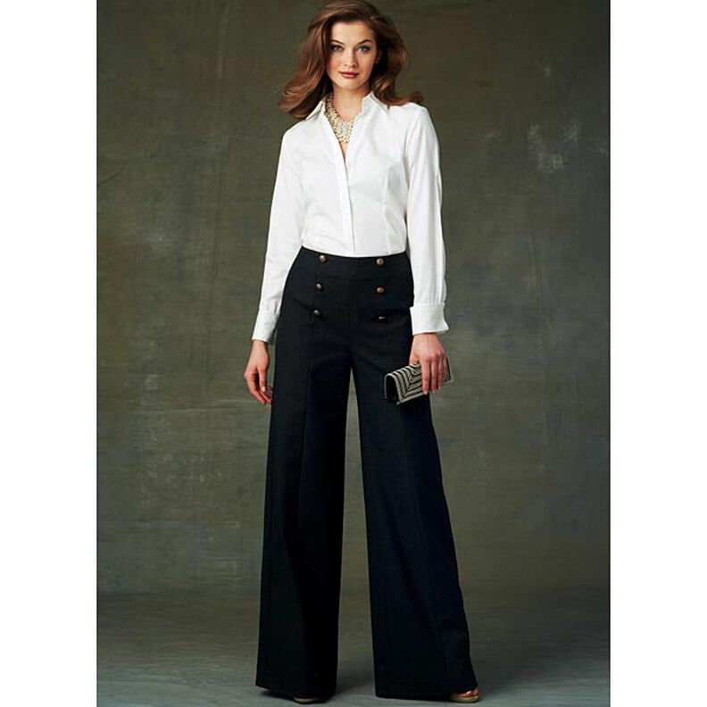 Pantalones de cintura alta, Very Easy Vogue9282 | 32 - 48,  image number 2