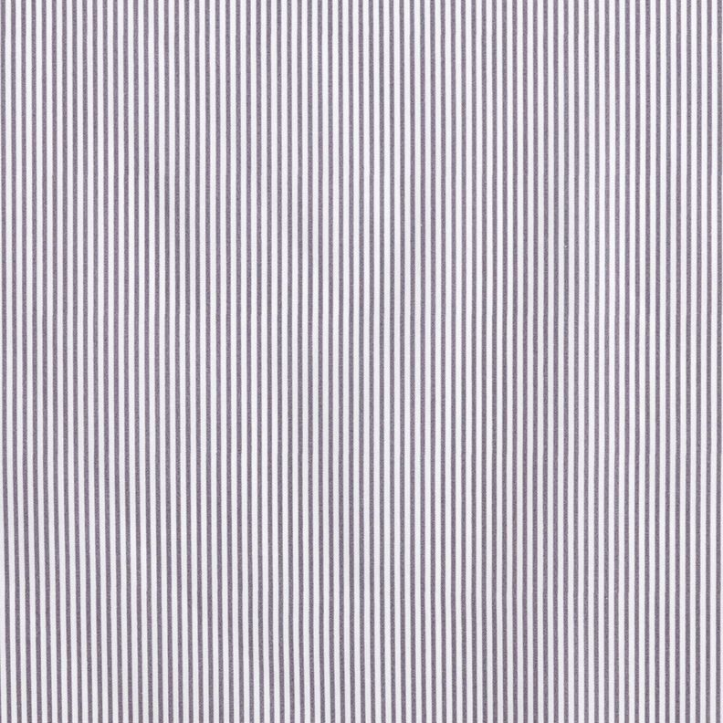 Popelina de algodón Mini rayas – gris pizarra/blanco,  image number 1