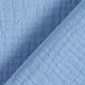 GOTS Muselina de algodón de tres capas – azul metálico,  thumbnail number 5