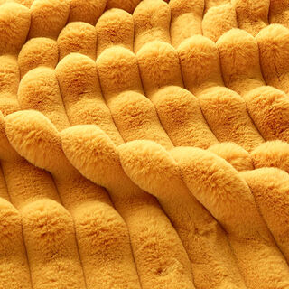 Tela de tapicería Nervadura suave – amarillo curry, 