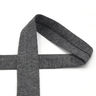 Cinta al biés Tela de jersey de algodón Melange [20 mm] – antracito,  thumbnail number 1