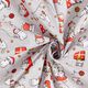 Tela de algodón Cretona Gato navideño – gris plateado/rojo – Muestra,  thumbnail number 3