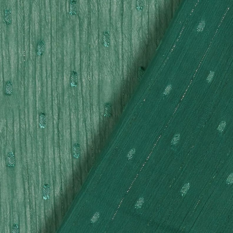 Gasa Dobby metálico raya diplomática – verde pino/plata metalizada,  image number 4